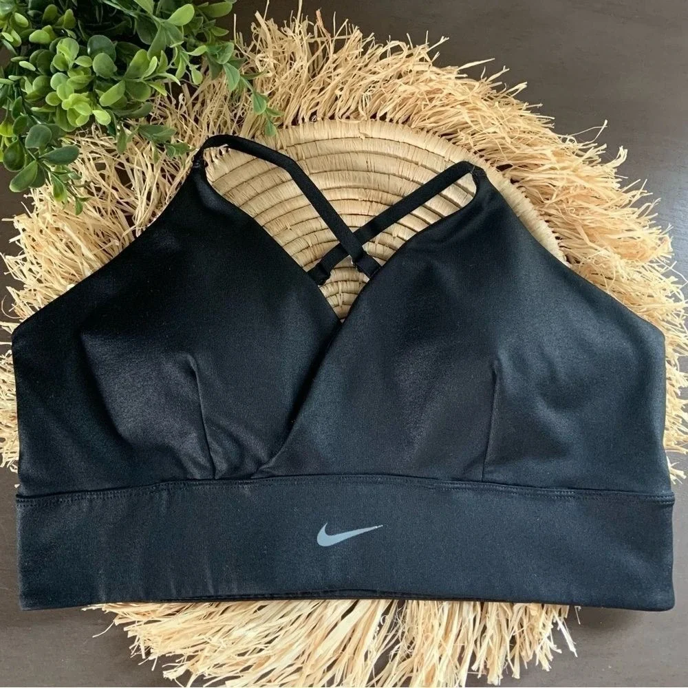 NIKE Women's Indy Light Support Sports Bra Black Size XL